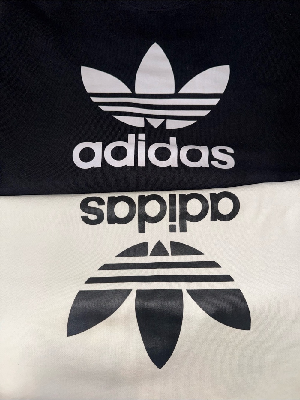 Adidas Mens Small Essentials Fleece Sweatshirt Trefoil Logo Tee x 2